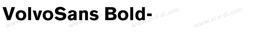 VolvoSans Bold字体转换
